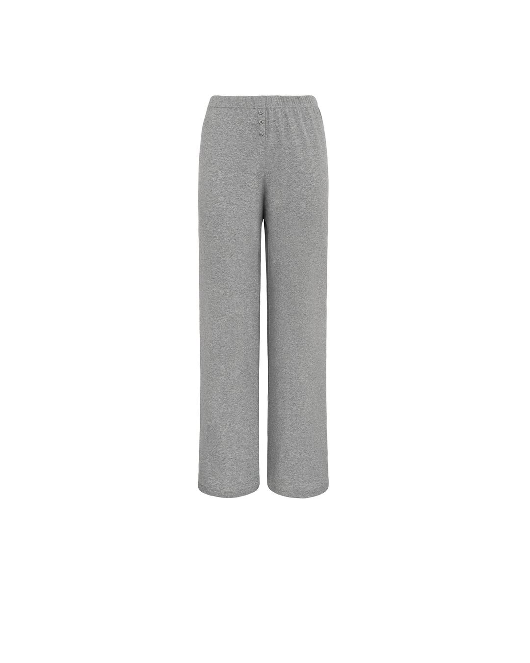 The Pant: Cotton Jersey Grey - XXS