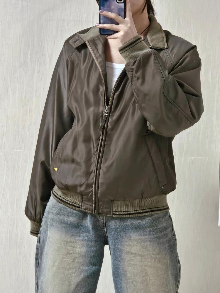 [중고] 골든베어 브라운 봄버 점퍼