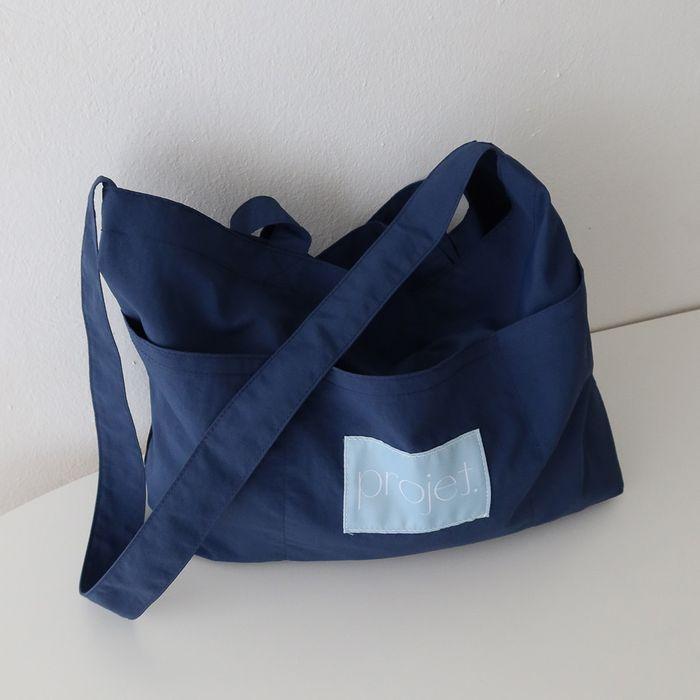 messenger bag 메신저백 (navy blue)