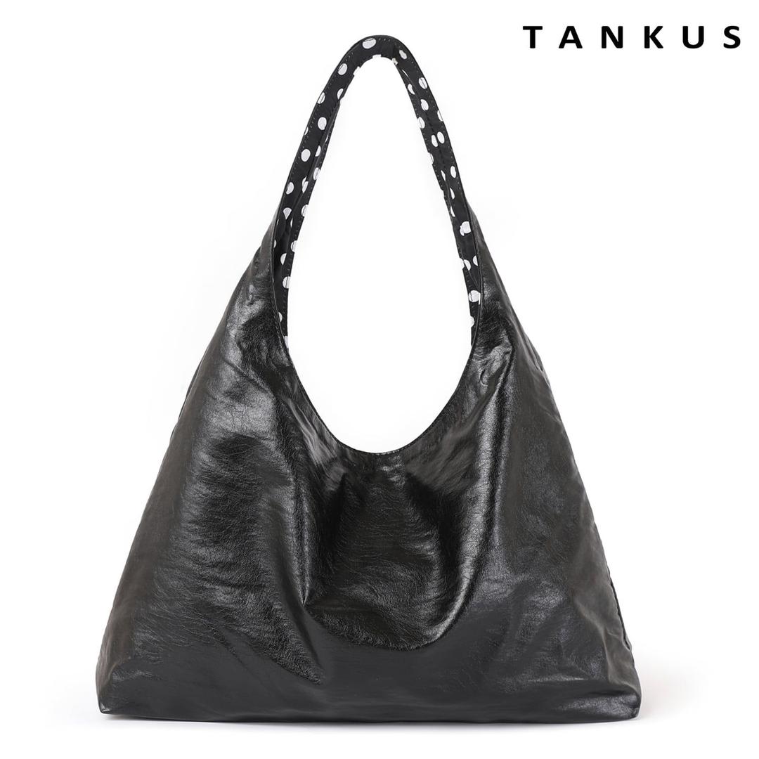 리버시블 레더 도트 숄더백 (TX3AH009L0)