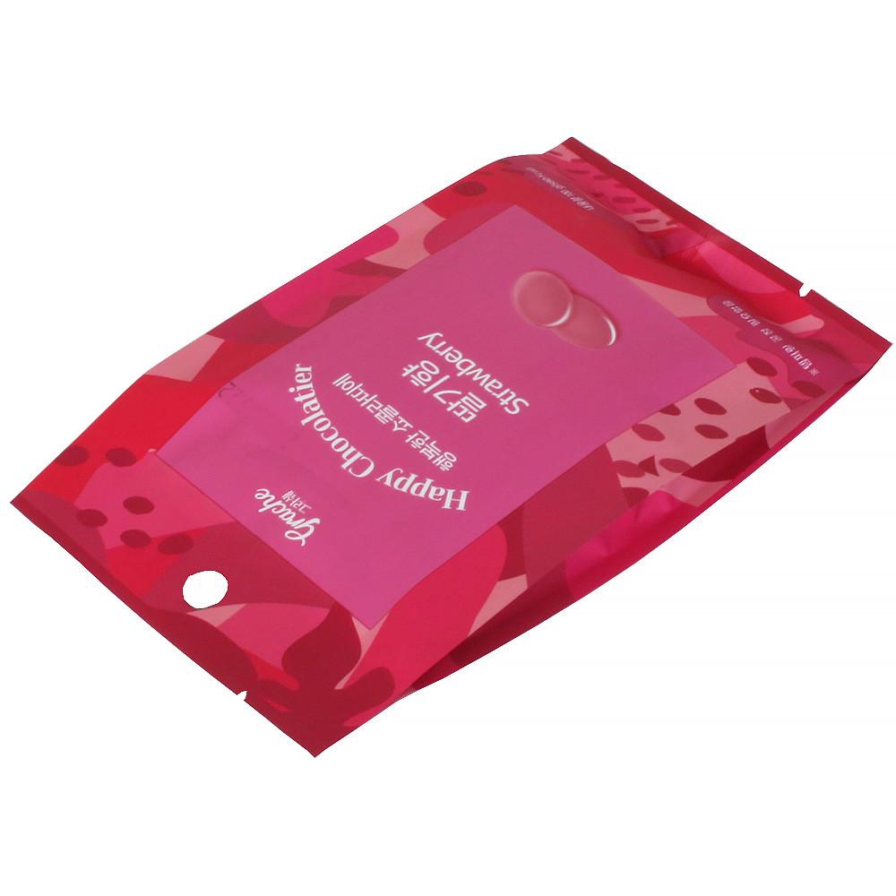 행복한 쇼콜라띠에 딸기향초콜릿 100g (Strawberry 코팅초콜렛) /베이킹 재료