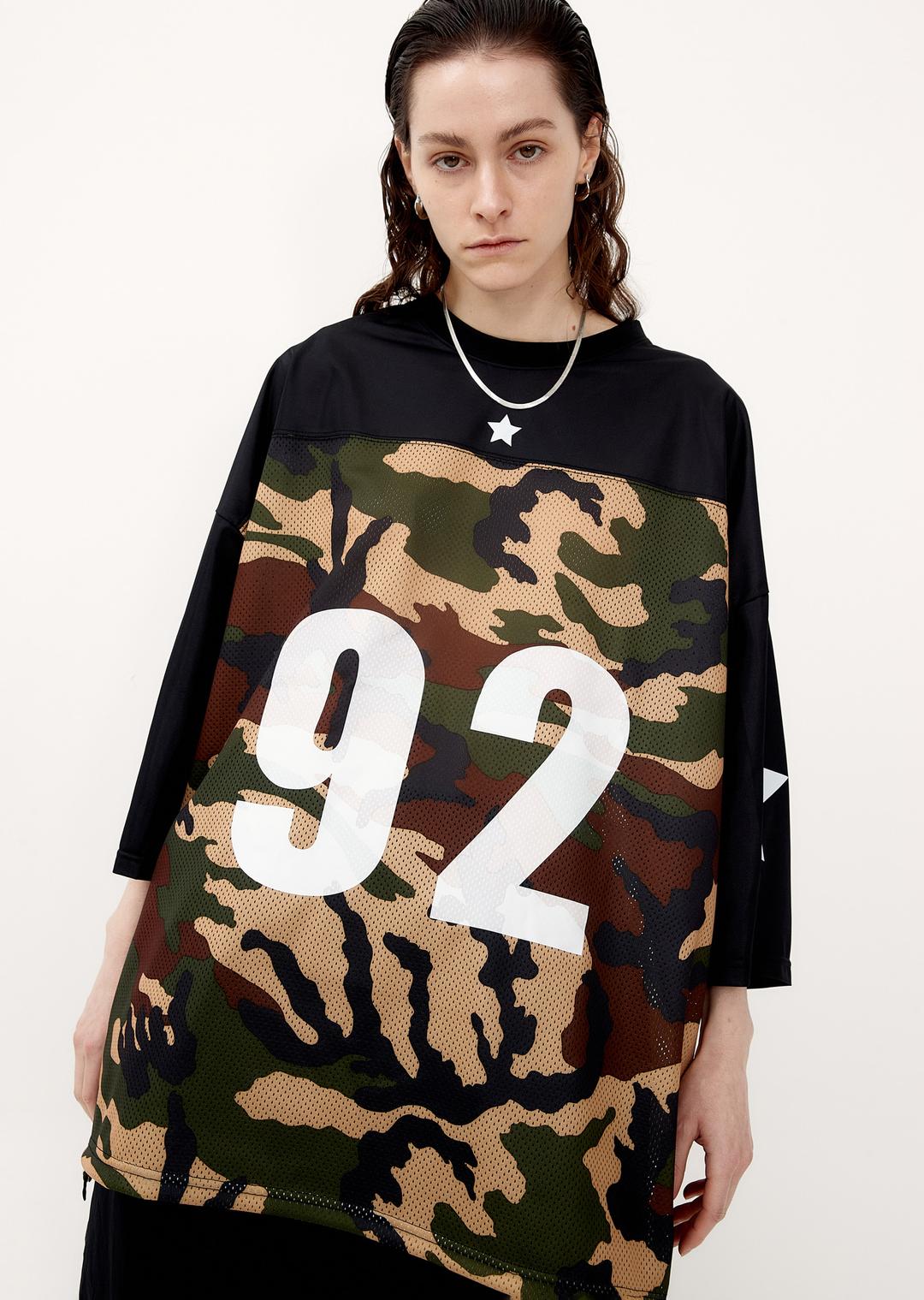 CAMO FOOTBALL T-SHIRTS (BLACK)