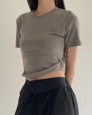 side roll up tee (3color)