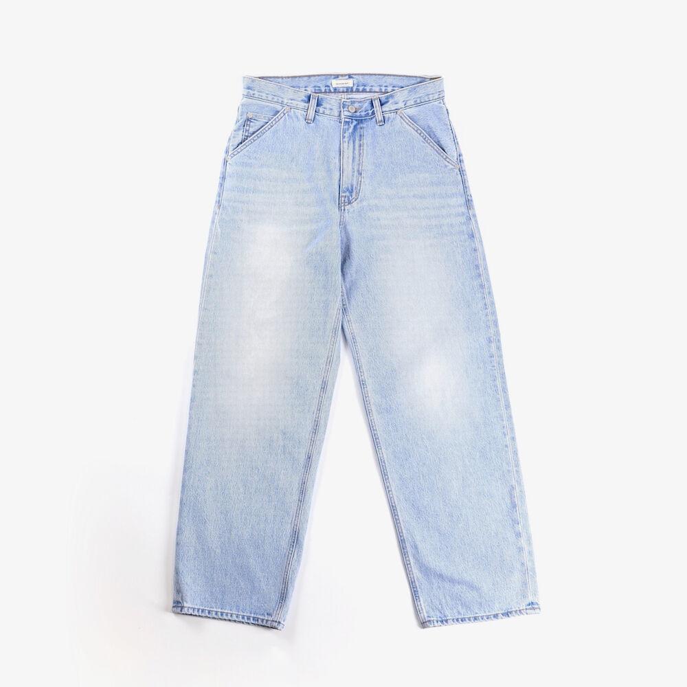 [SlickandEasy] Dobby Pants Washed indigo New 800D