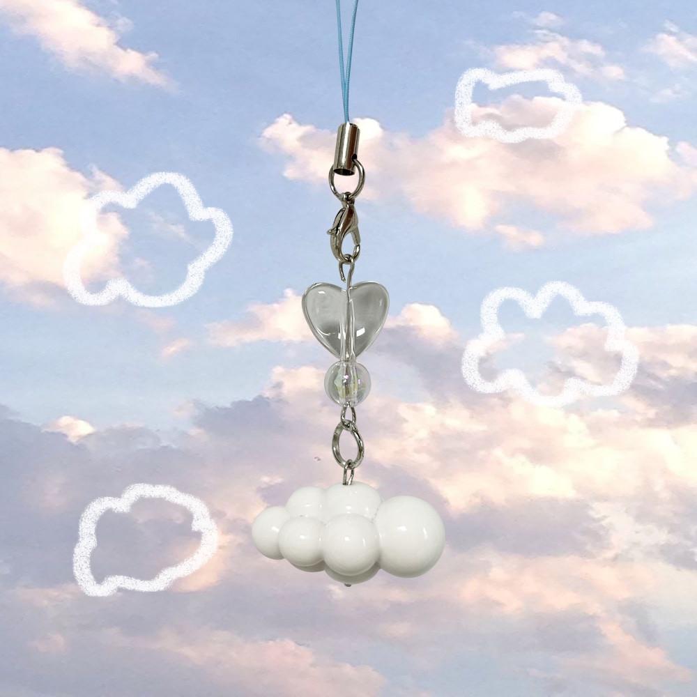 둥실둥실 구름 하트 느낌표 키링