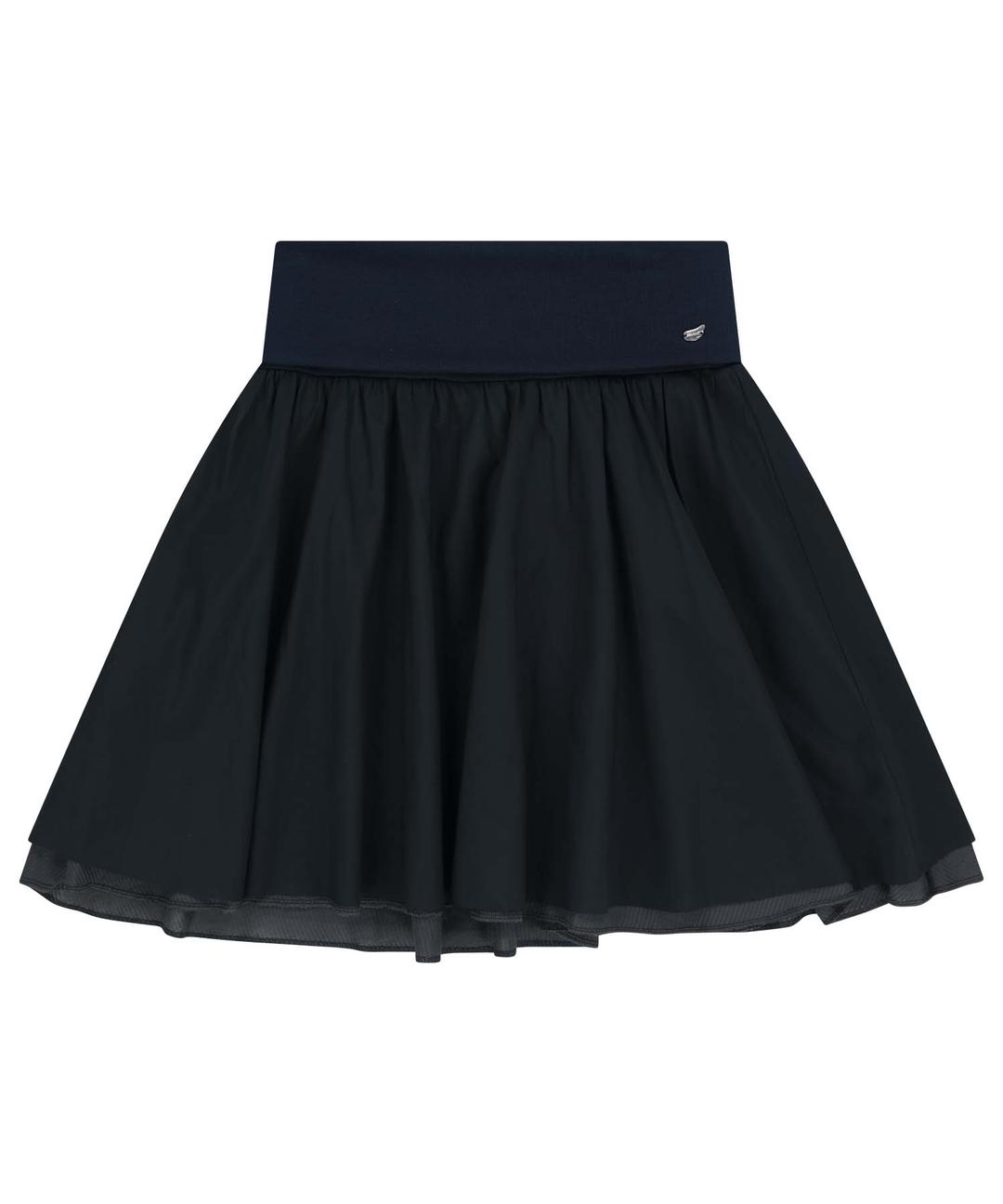 DOUBLE SHIRRING SKIRT NAVY