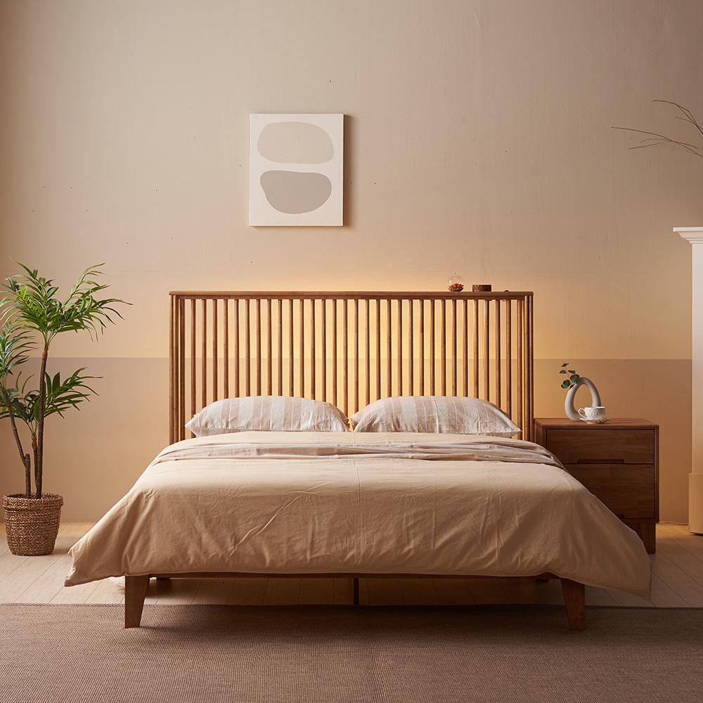 세레노 원목 침대(3 sizes, 1 color)