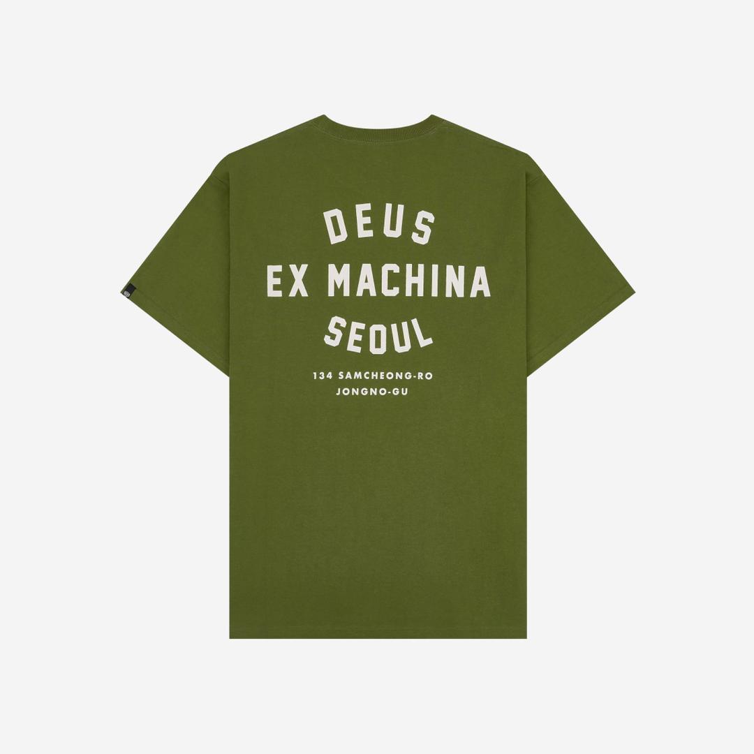 Deus Ex Machina Samcheong College T-Shirt Rover Green
