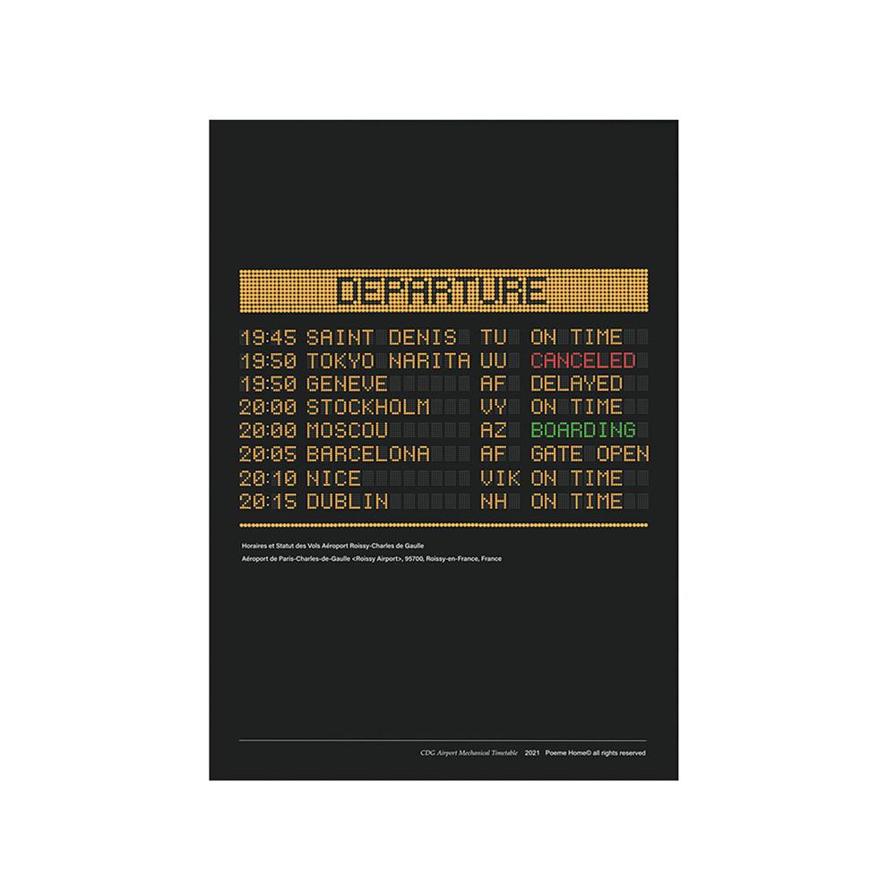 샤를 드 골 메카니컬 타임테이블 포스터