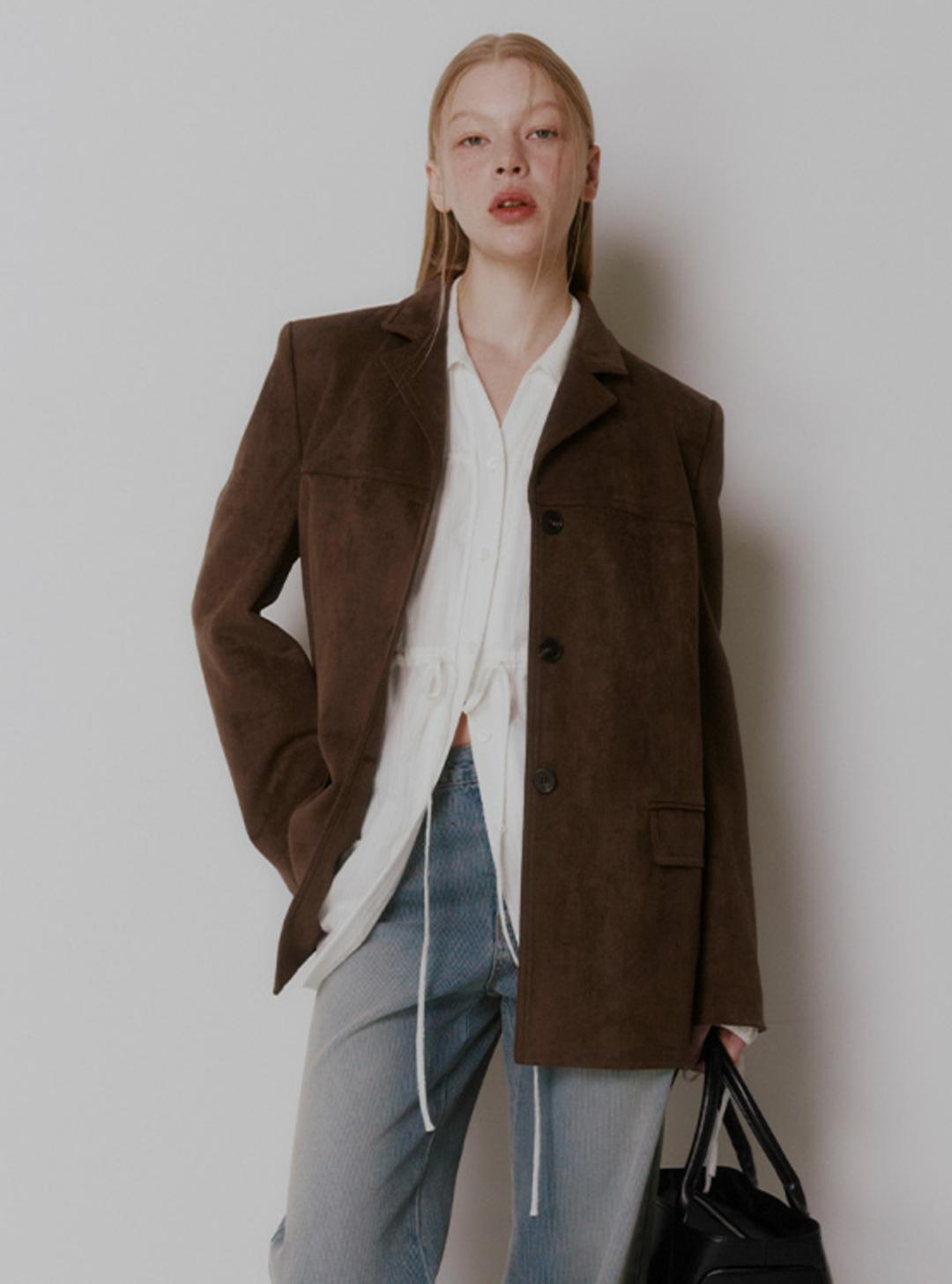 Half Suede Jacket VW4AJ053_2color