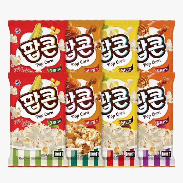 [사조] 전자레인지 팝콘 8팩 8종