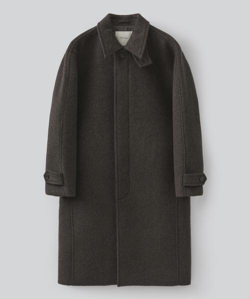 벌킨 울 발마칸 롱 코트 (다크 브라운)