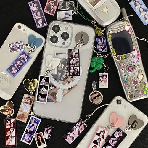 ♥신상♥포토 메탈 미니 커스텀 네컷 키링톡 (키링+부착고리 세트)