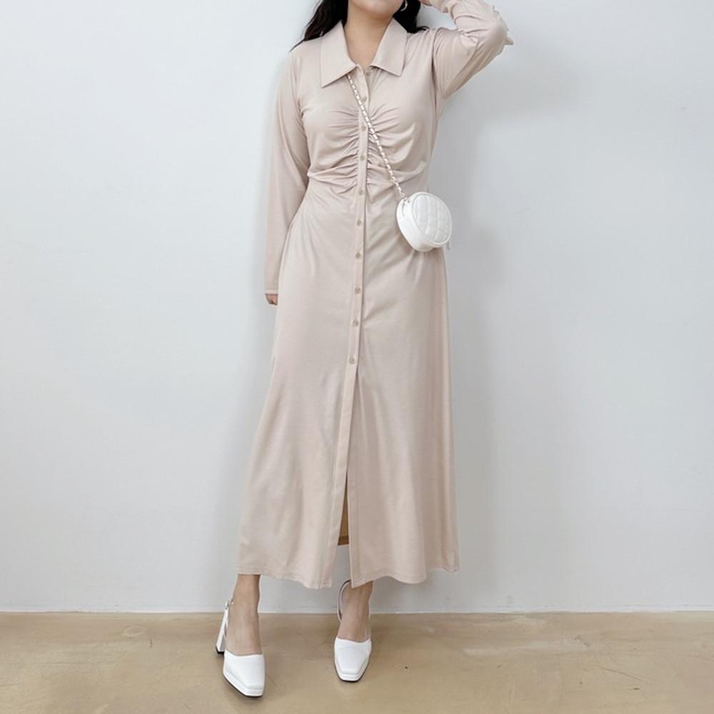 (바로발송) [자체제작]랜드 셔링 롱원피스 [빅사이즈 66~88]