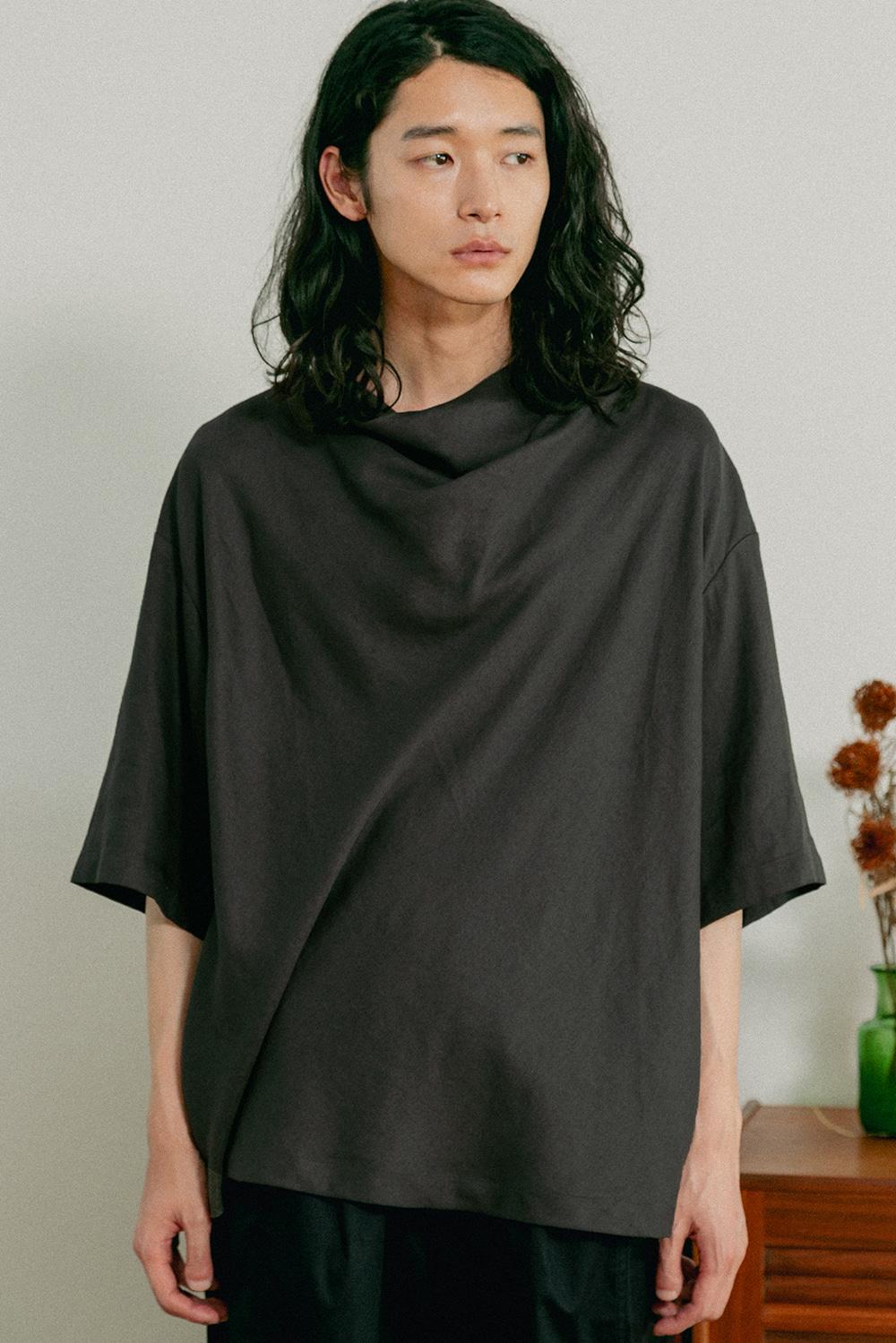 unisex cowl neck t-shirt gray [3color]