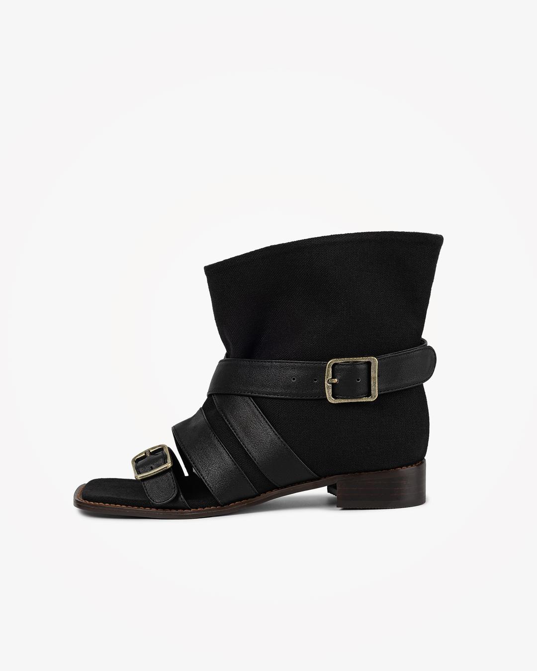 GIU SANDAL BOOTS (BLACK)