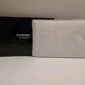 정품) 샤넬 화이트 파우치 (코스메틱)