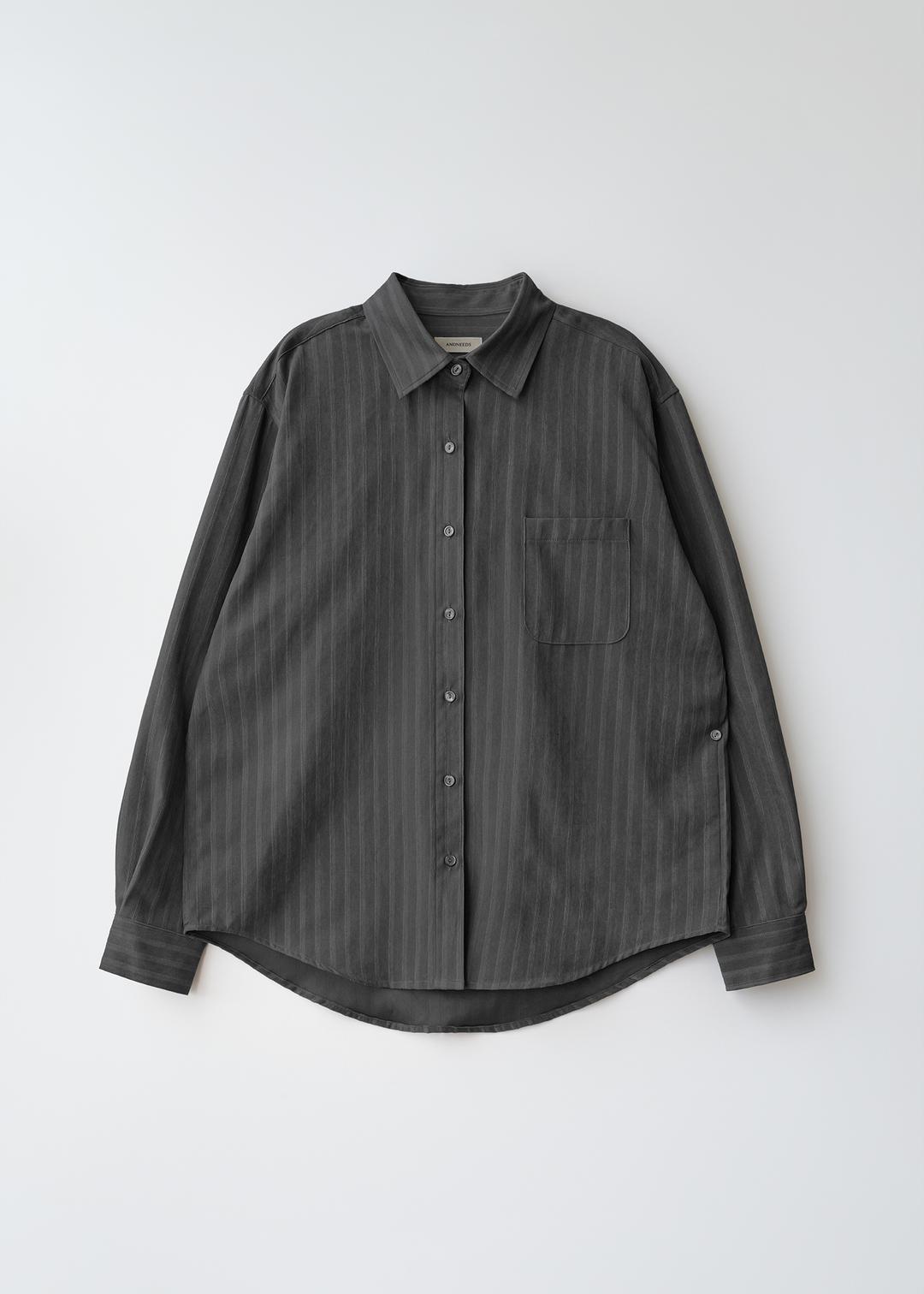 Monte stripe shirts (charcoal)