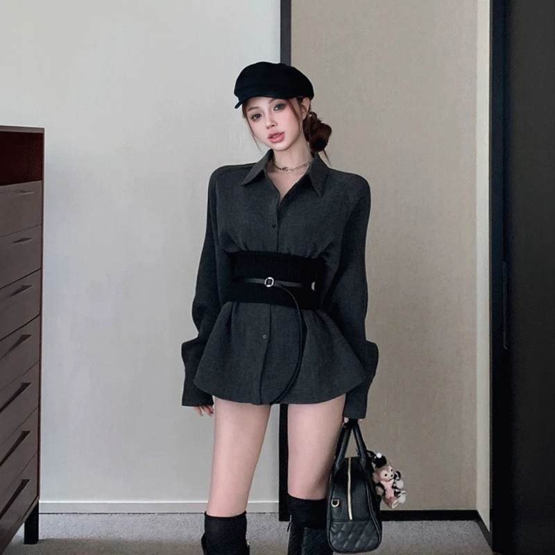 시티 코르셋 셔츠 ops