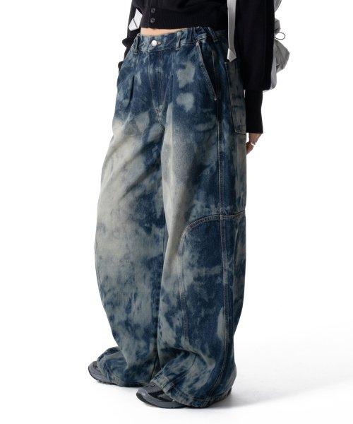 이우가마카라스(IUGAMAKARAS)  Stone Washed Denim Pants (Deep Blue) - 사이즈 & 후기 | 무신사