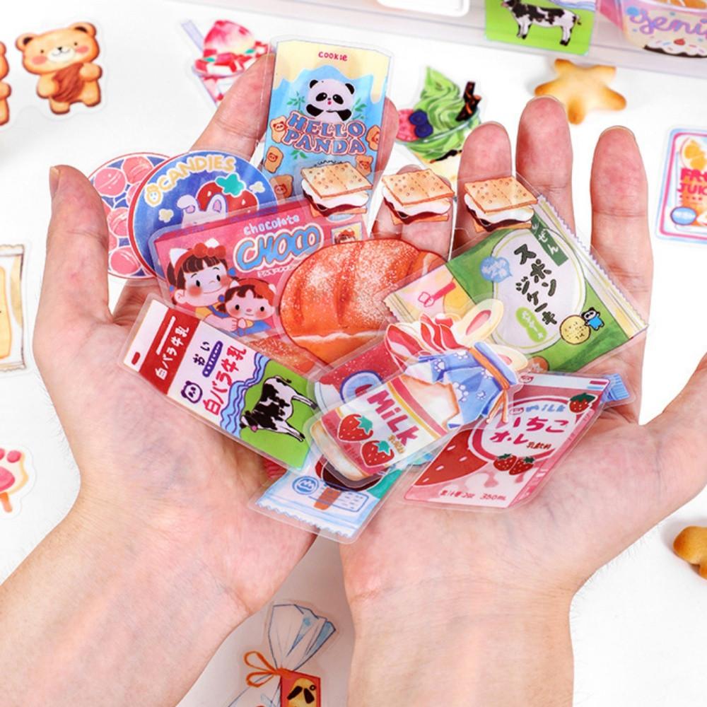 귀여운스티커 음식 일본과자 음료수 일러스트스티커 다꾸