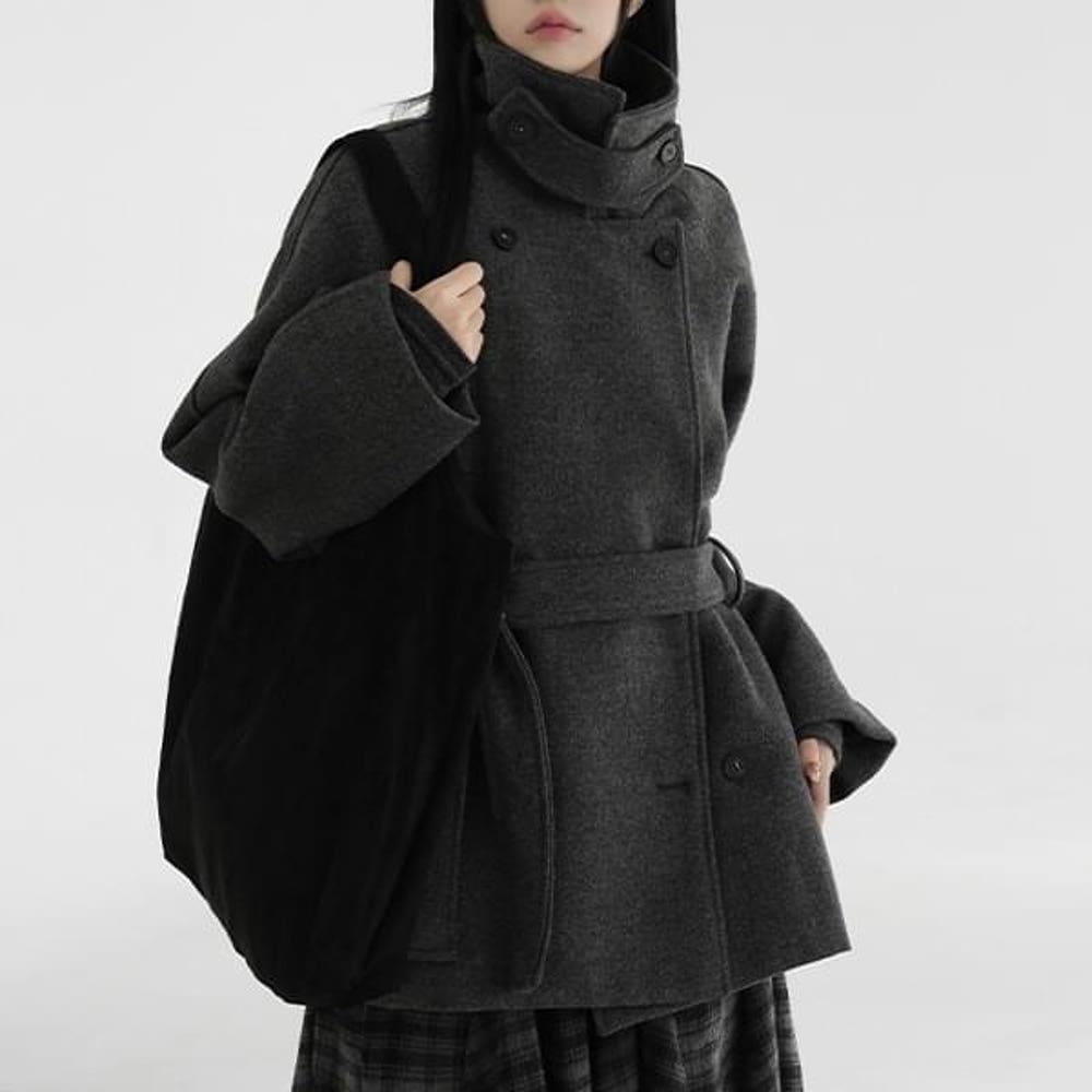 [바이너리원] 비에드 더블 울 하프코트