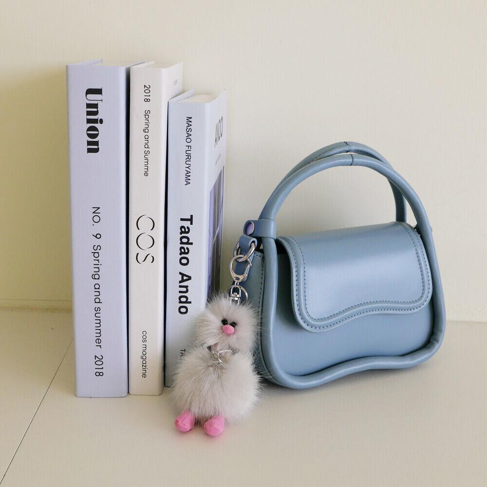 Cosymosy Mini Bird Keyring - Light Gray