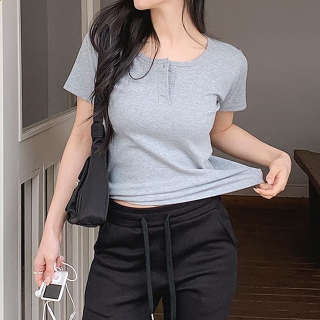 니썸 [누적3만장🏆반팔+나시+긴팔🌸봄/여름필수/스트라이프+솔리드][니썸헨리넥/헨리넥/레이어드티/긴팔티/반팔티/이너티/헨리넥긴팔][MADE]온니헨리넥티셔츠 - 4color