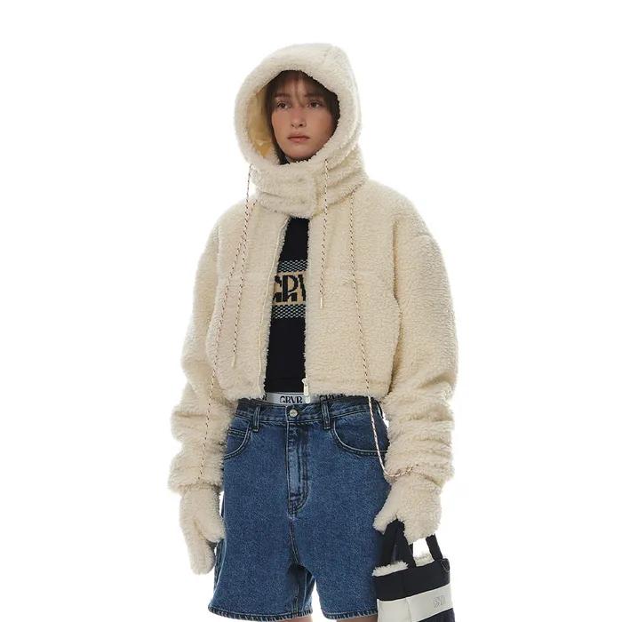 LAVISH FLEECE JACKET&GLOVES SET (2COLOR)