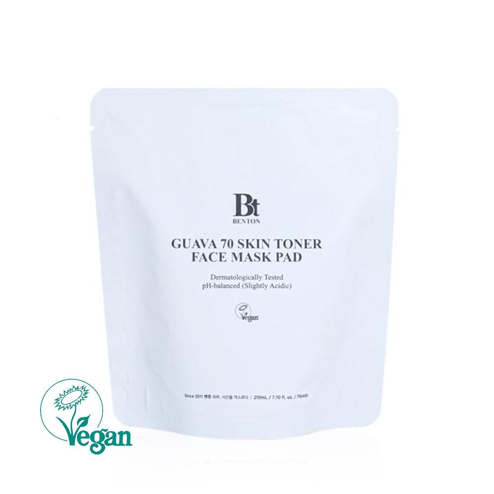 벤튼 구아바 70 스킨토너 진정 패드팩 (70매, 리필) 화잘먹 판테놀 대왕패드