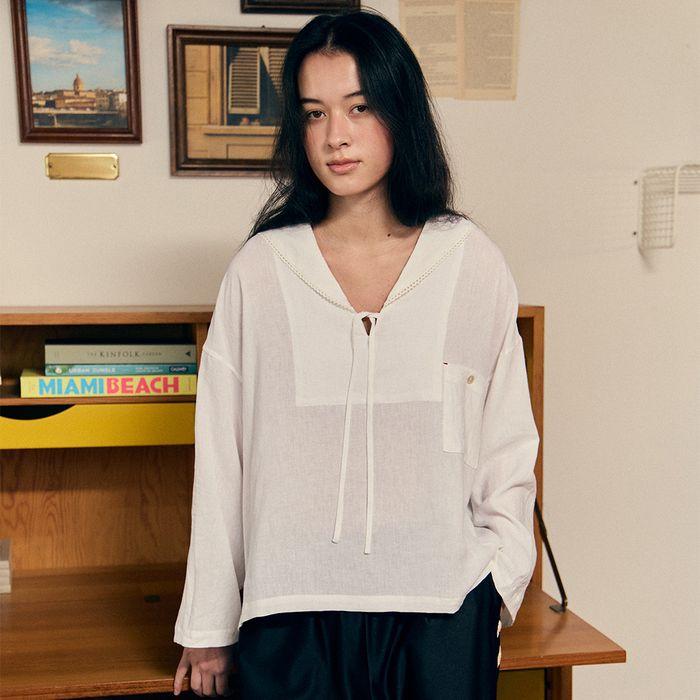 Sailor Linen Blouse 2Color_F251BL03