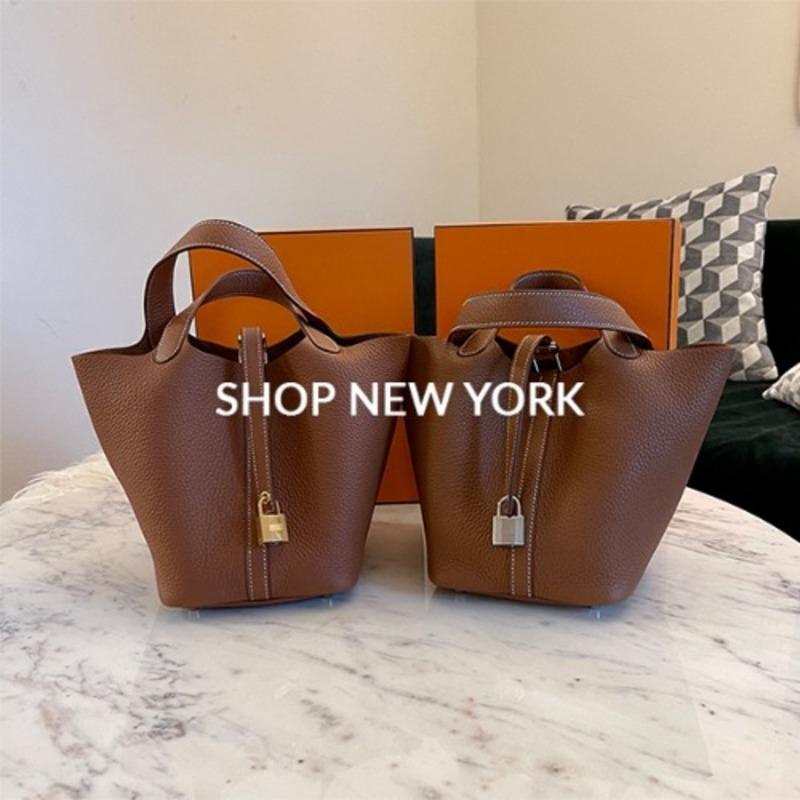 [관부가세 포함] 에르메스 피코탄 18 카멜 골드 은장/금장