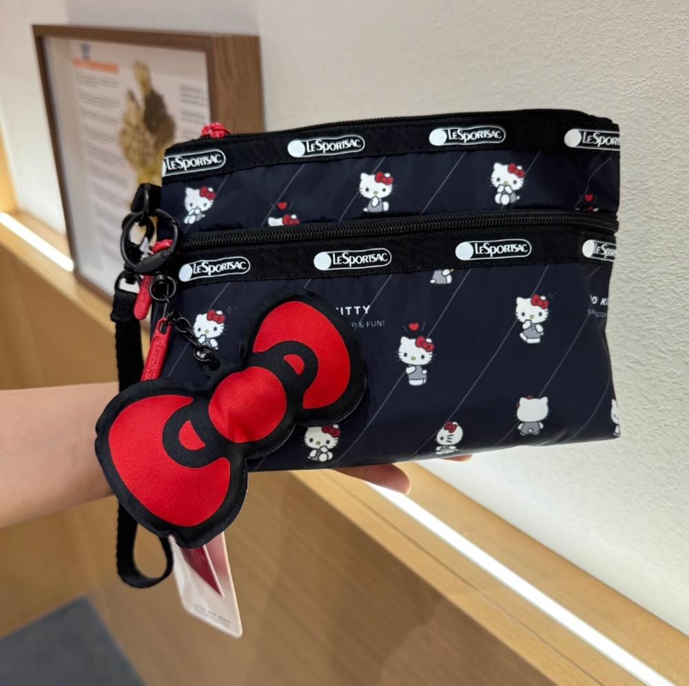 헬로키티 레스포삭 화장품파우치 여행용 파우치 가방 대용량파우치
