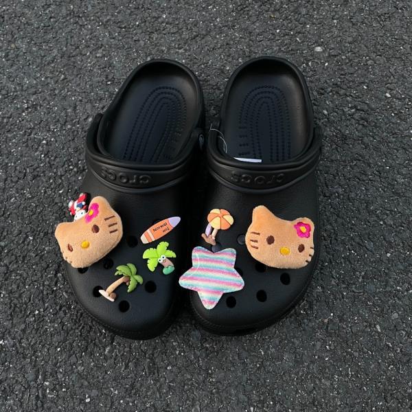 태닝 키티 지비츠 하와이 헬로키티 에디션 크록스 꾸미기 크꾸