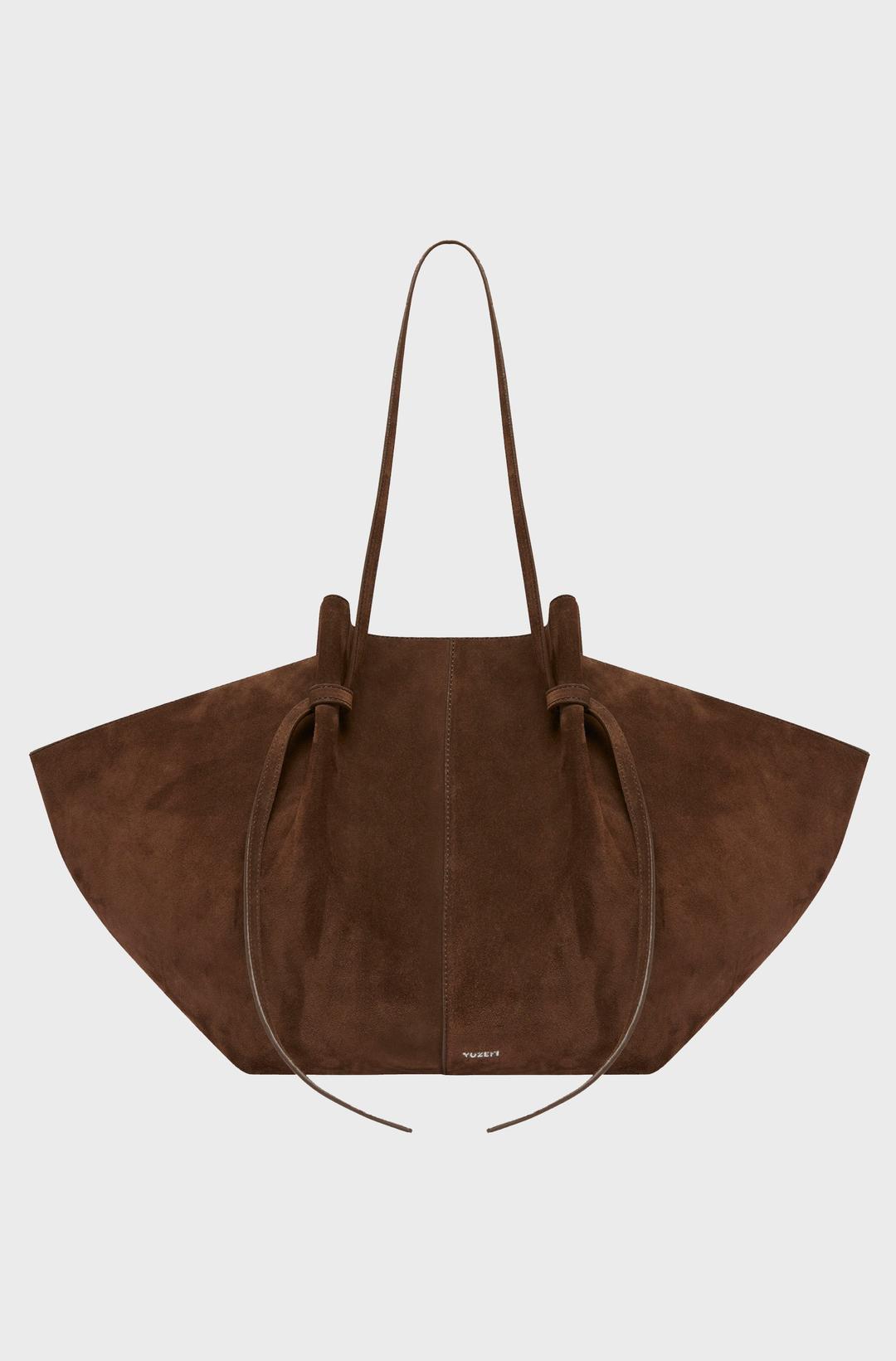 LARGE MOCHI - CHOCOLATE SUEDE