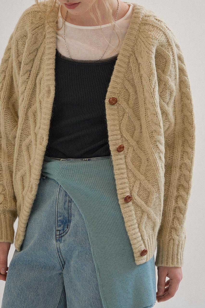 [12th] Nottinghill Cardigan (Cappuccino)