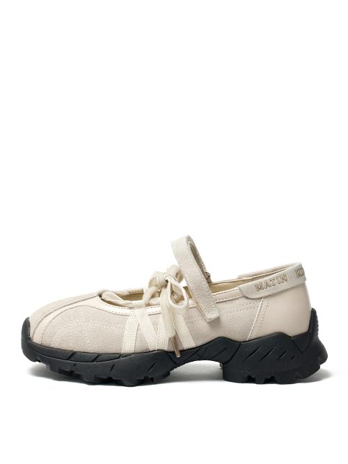 마뗑킴(MATIN KIM)  SUEDE BALLET SNEAKERS IN IVORY - 사이즈 & 후기 | 무신사