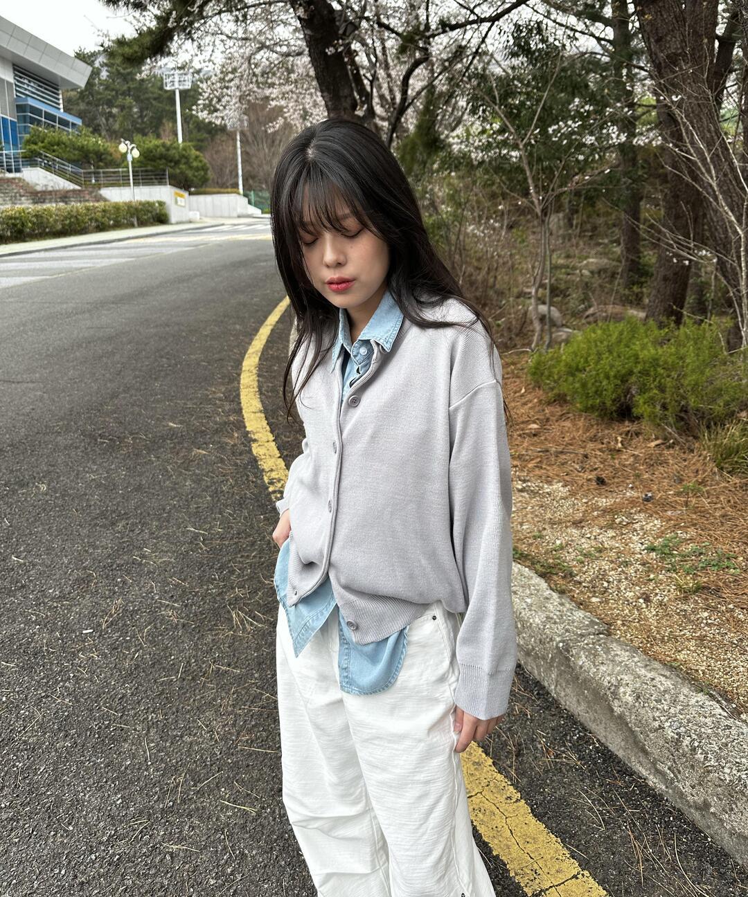 코이아카이브 후루츠 라운드 오버핏 가디건(9color)