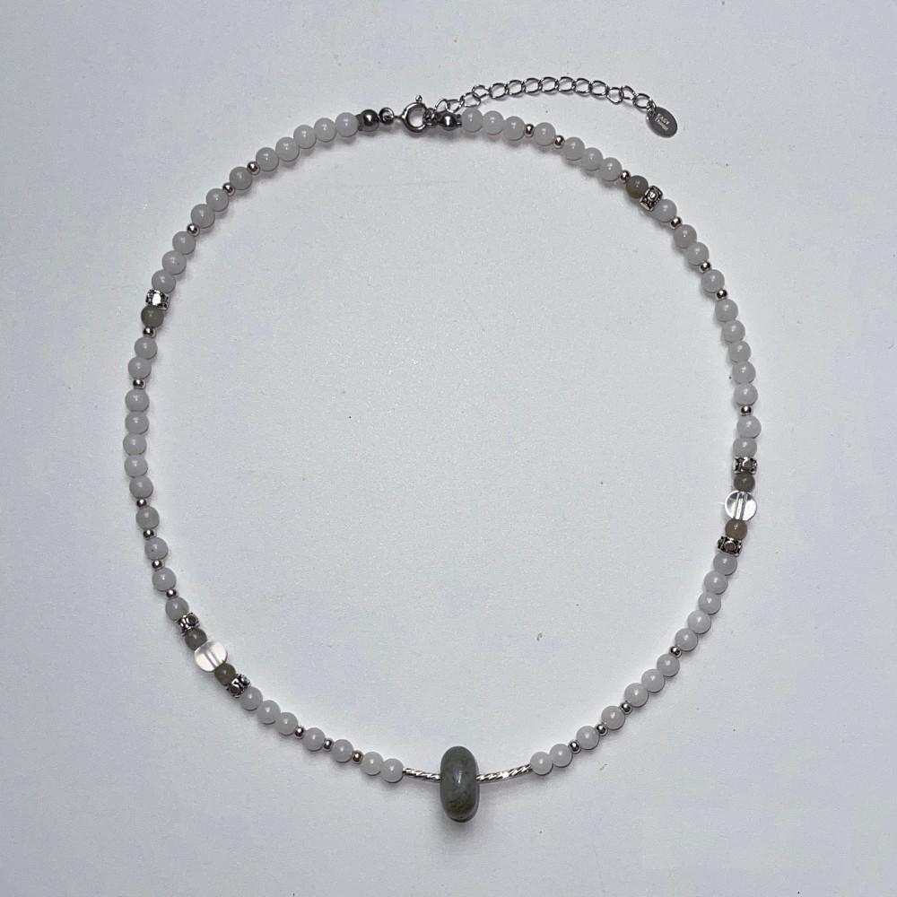 Labrador Light  Gemstone Necklace  래브라도 라이트 원석 목걸이