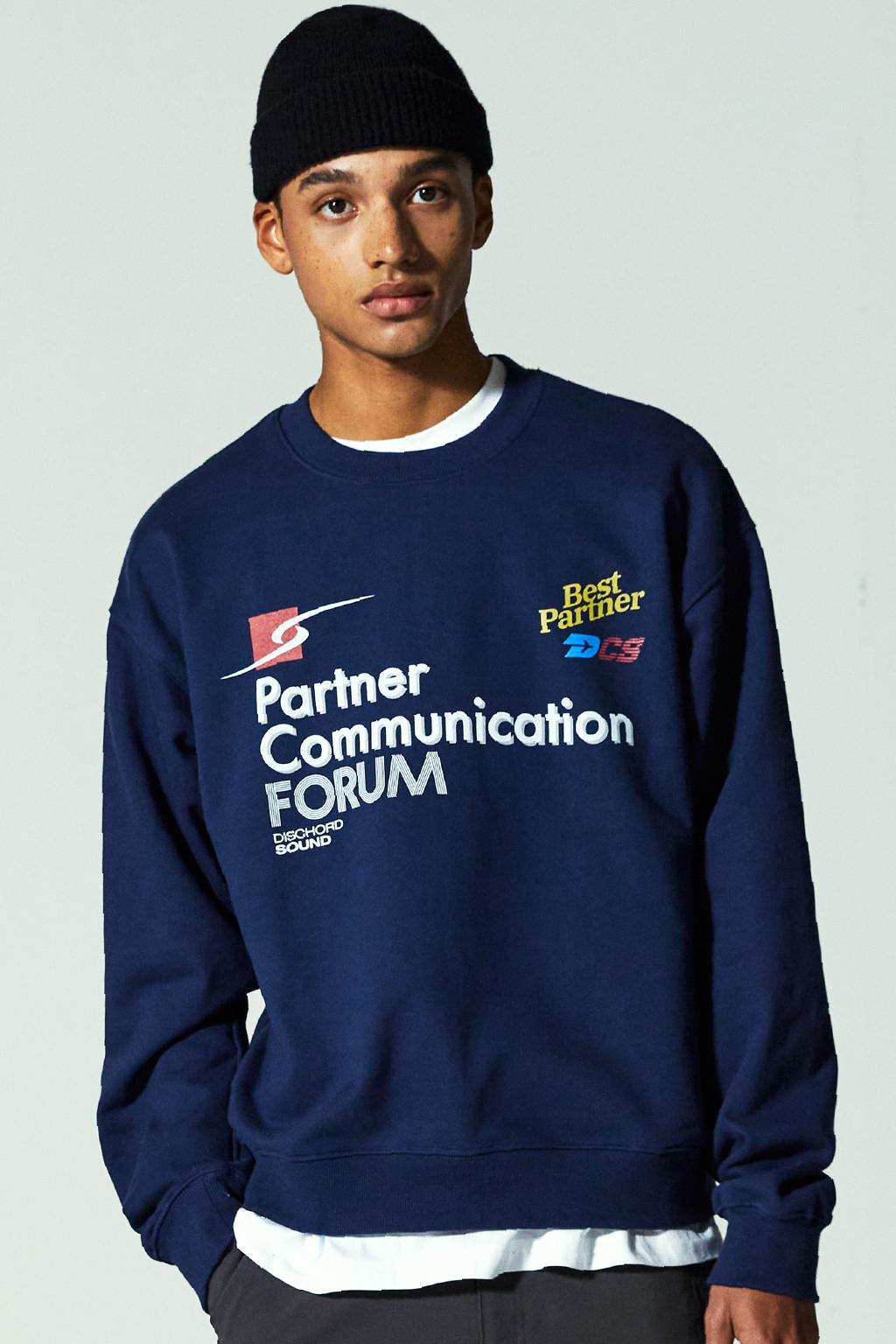 PARTNER SWEAT SHIRTS [NAVY]