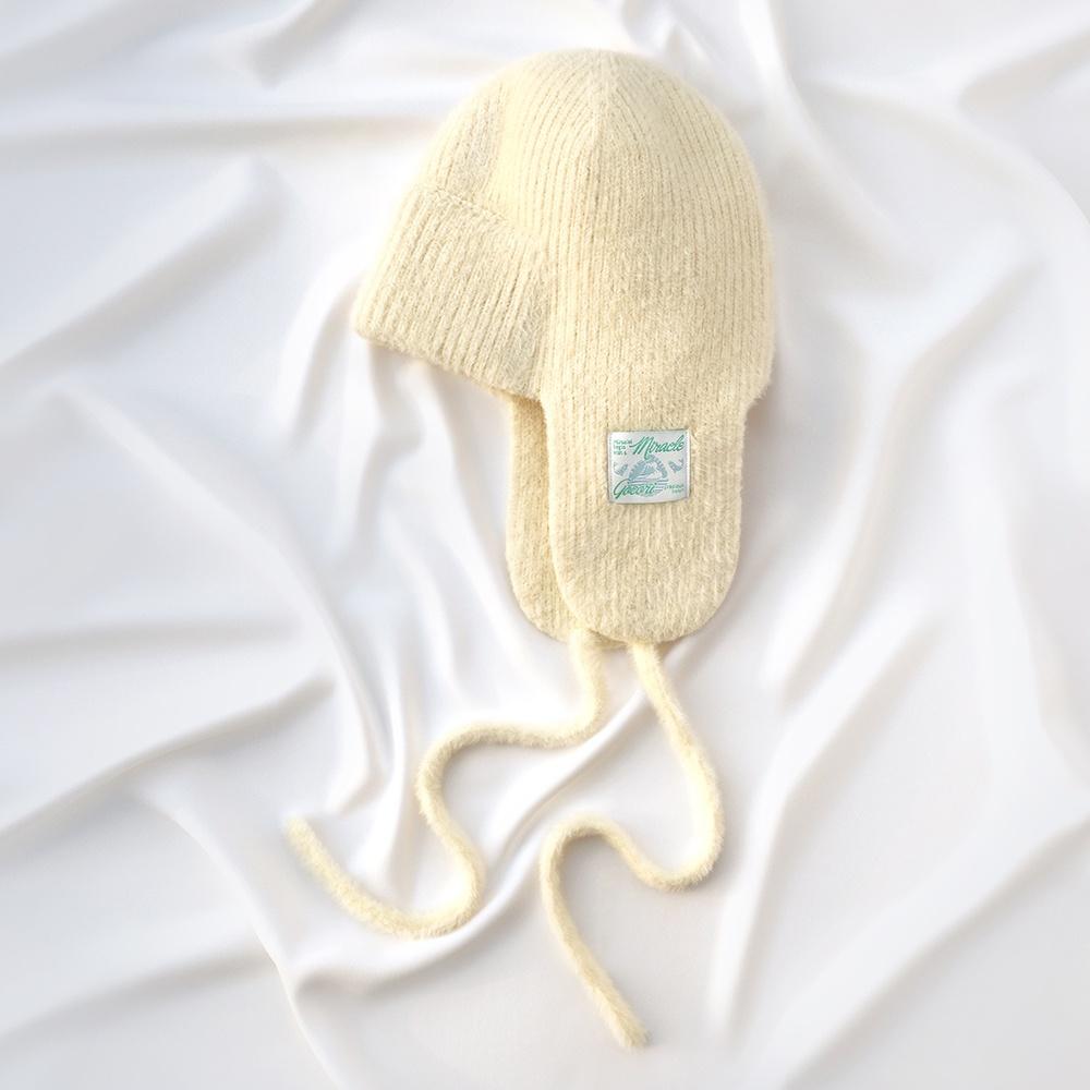 KNIT TROOPER HAT - IVORY 니트 트루퍼햇 이어플랩