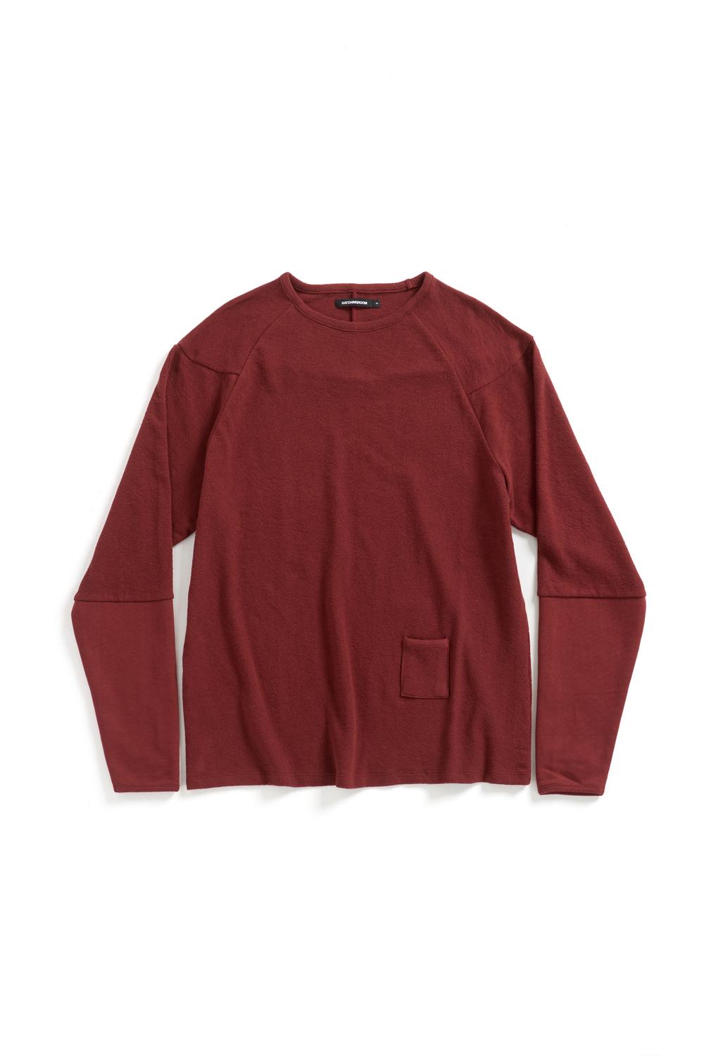 Incision Tee  Dark Red