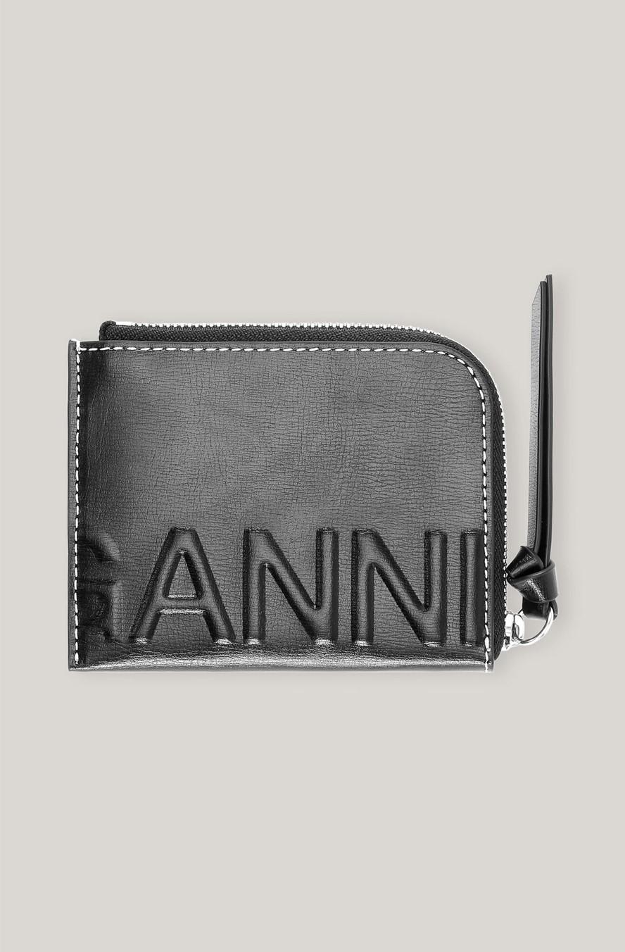 카드 홀더 로고 집업 Zip Logo Card Holder A389709900 Black