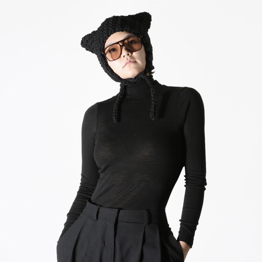 DIY 캣비니 코바늘 모자뜨기 손뜨개 뜨개질 고양이 비니 이어플랩