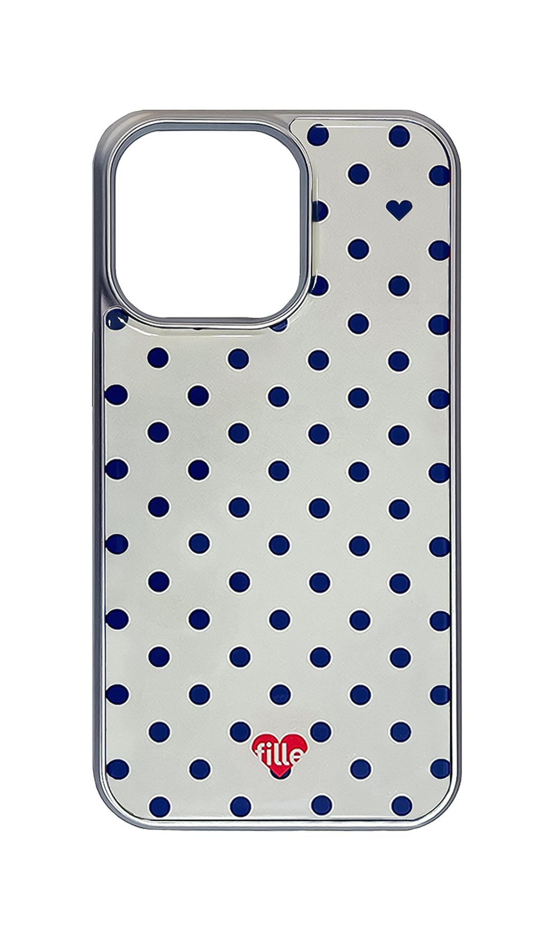 [실버] 에폭시 Polka Dot iPhone Case - Vintage Dress