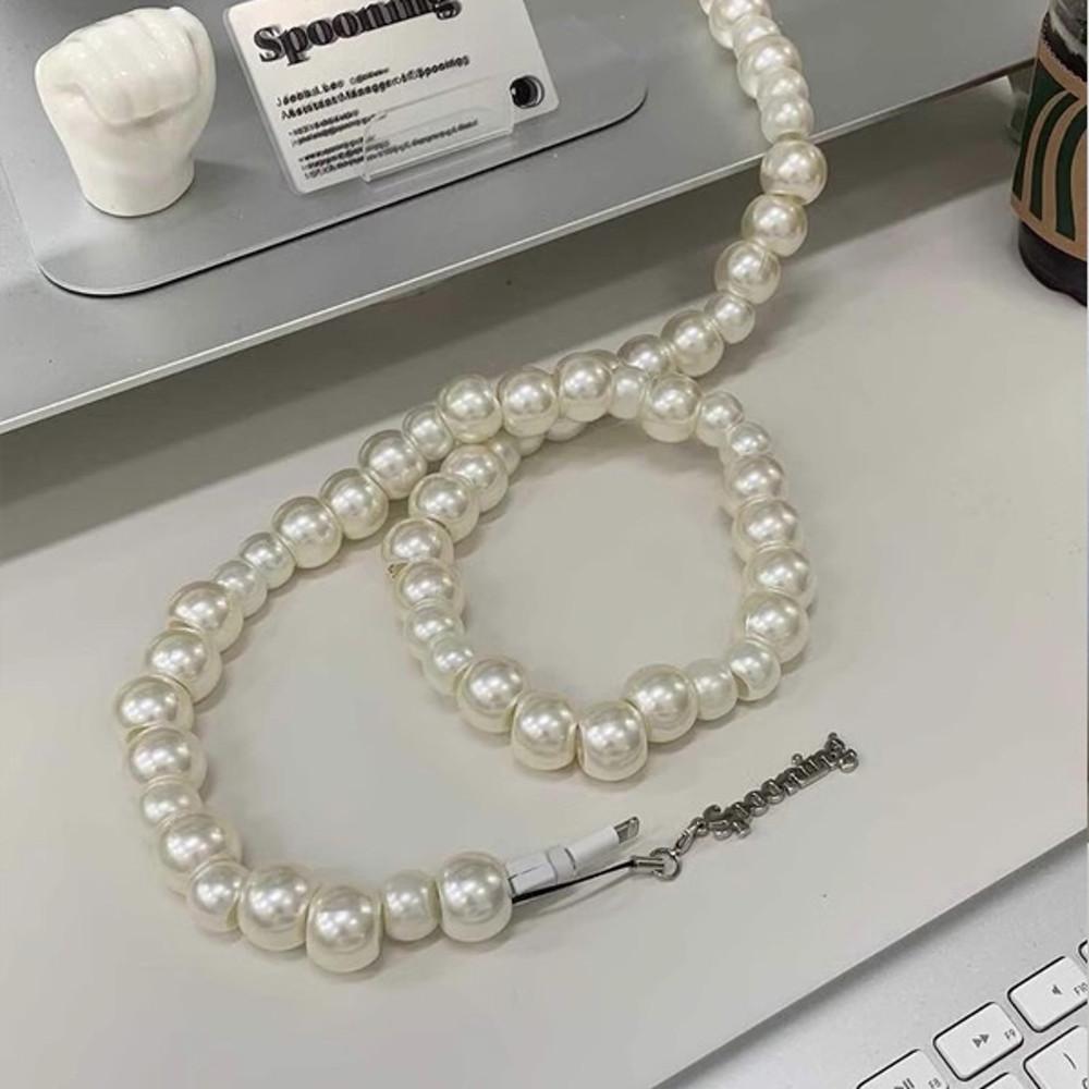 노지카 진주 펄 아이폰 충전 케이블 유니크 아이템 1m