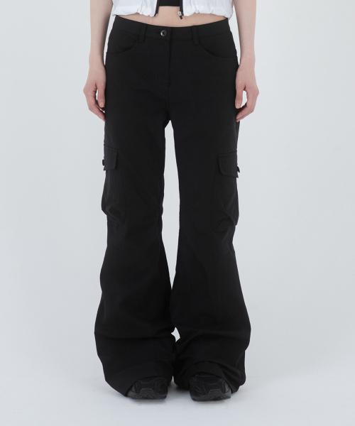 미세키서울(MISEKI SEOUL)  Pocket cargo bootscut pants BLACK - 사이즈 & 후기 | 무신사