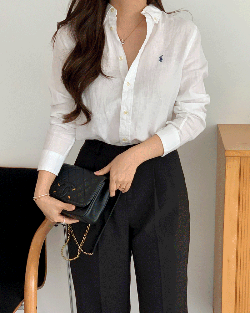 폴로 랄프로렌 포니로고 린넨 셔츠 보이즈 4컬러