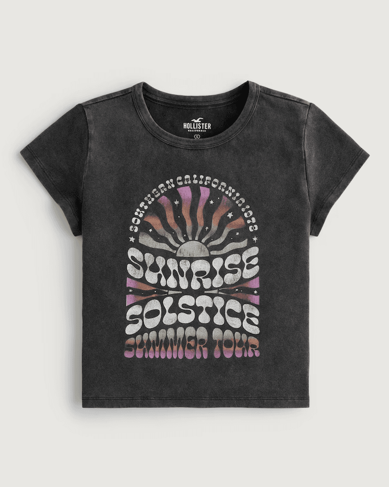 Relaxed Sunrise Solstice Graphic Baby Tee