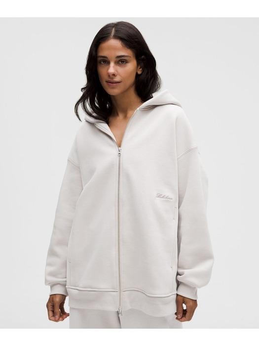 W 빅 코지 오버사이즈 풀 집 후디 - DVGY